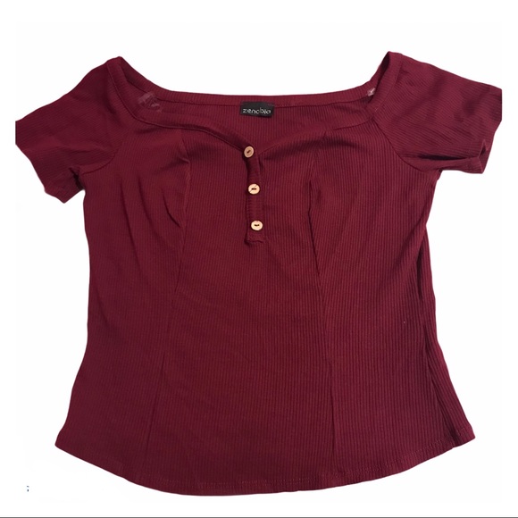 Zenobia Tops - SENOBIA- Short Sleeve Top Shirt/Size:1 XL/ X Large